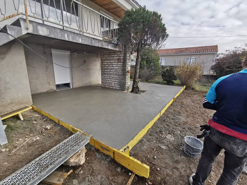 pose de carrelage extérieur